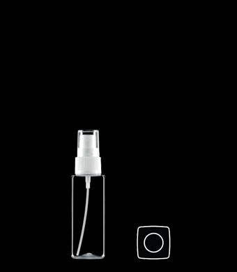50ML TALL SQUARE PET WITH 20-410 NECK FINISH