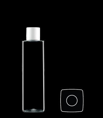 250ML TALL SQUARE PET WITH 24-415 NECK FINISH