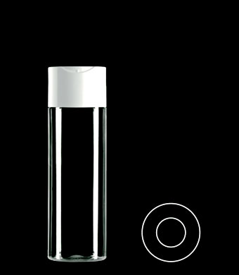 200ML TUBULAR ROUND PET WITH 24MM NECK