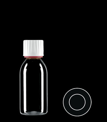 150ML PHARMA ROUND PET WITH 28MM NECK