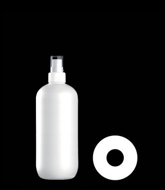 350ML BOSTON ROUND HDPE WITH 22-410 NECK FINISH