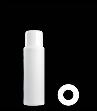 250ML TUBULAR ROUND HDPE WITH 24MM NECK