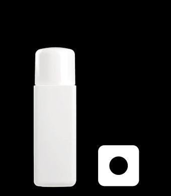 200ML OSLO SQUARE HDPE WITH 22MM NECK