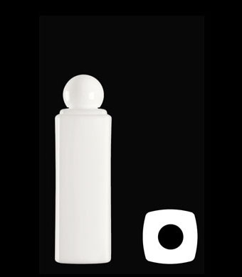 200ML SAXO SQUARE HDPE WITH 24-410 NECK FINISH