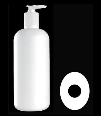 500ML ALPHA OVAL HDPE WITH 28-415 NECK FINISH