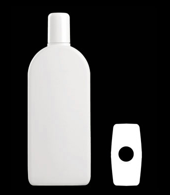 400ML SANTOS OVAL HDPE WITH 24-415 NECK FINISH