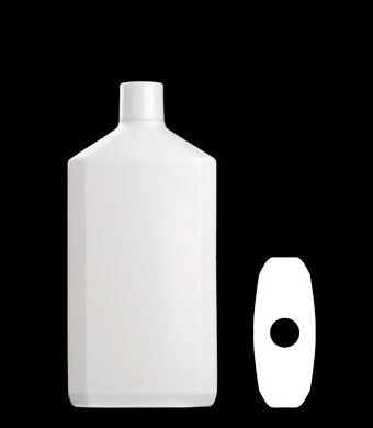 250ML SIROCCO OVAL HDPE WITH 20-415 NECK FINISH