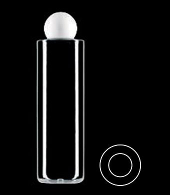 250ML TUBULAR ROUND PETG WITH 24-410 NECK FINISH