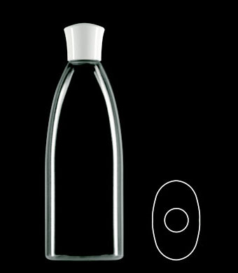 250ML ZAFFIRO OVAL PETG WITH 24-415 NECK FINISH