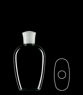 200ML STRALIS OVAL PETG WITH 24-415 NECK FINISH