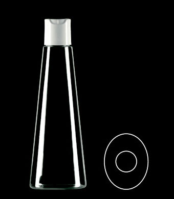250ML SAVIN OVAL PETG WITH 28-410 NECK FINISH