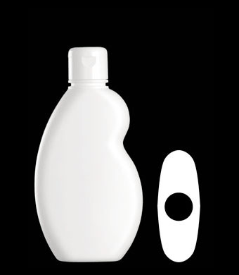 300ML PULSE OVAL HDPE WITH 31MM NECK