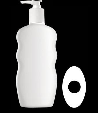 500ML SILHOUETTE OVAL HDPE WITH 28-415 NECK FINISH