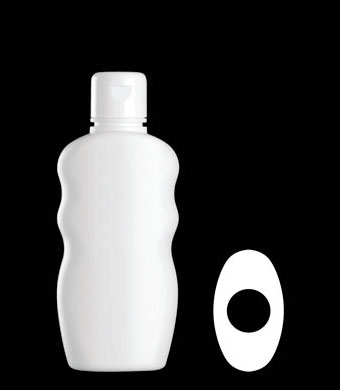 300ML SILHOUETTE OVAL HDPE WITH 31MM NECK