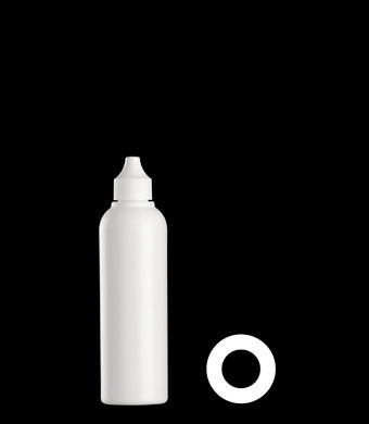 150ML TALL BOSTON ROUND HDPE WITH 20-410 NECK FINISH