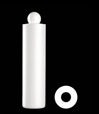400ML SLIM TUBULAR ROUND HDPE WITH 24-410 NECK FINISH