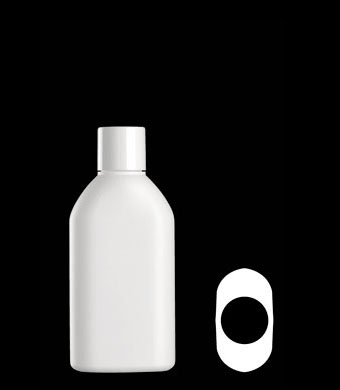 150ML MONACO OVAL HDPE WITH 24-415 NECK FINISH