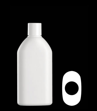 250ML MONACO OVAL HDPE WITH 24-415 NECK FINISH