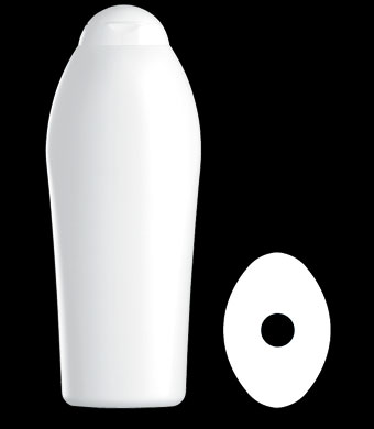 750ML EVOLUTION OVAL HDPE WITH 21MM NECK