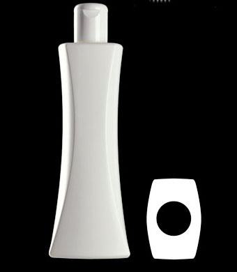 300ML SVELTE WAISTED RECTANGULAR HDPE WITH 24-415 NECK FINISH