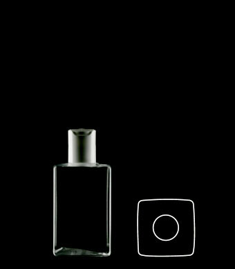 250ML MANHATTAN RECTANGULAR PETG WITH 24-410 NECK FINISH