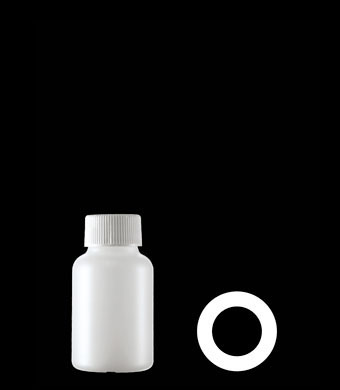 75ML MEDICO ROUND HDPE WITH 28MM NECK
