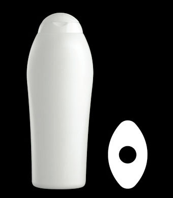 350ML EVOLUTION OVAL HDPE WITH 21MM NECK