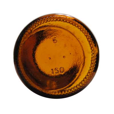 150CC AMBER WIDE MOUTH ROUND GLASS - 45-400-detail image
