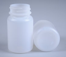60CC NATURAL TAKE-HOME PACKER ROUND HDPE WITH 33MM NECK