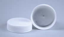 38-400 WHITE PP CONTINUOUS THREAD (CT) CAP WITH HEATSEAL FS5-9/S 70 PRINTED LINER