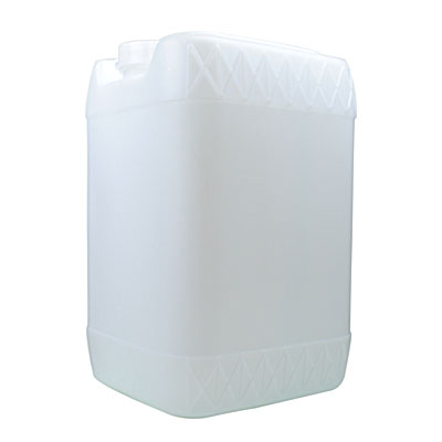 6 GALLON NATURAL SQUARE HDPE UN DRUM - 70MM