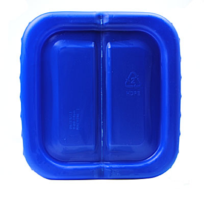 5GALLON BLUE HDPE TIGHTHEAD RECTANGULAR UN APPROVED PLASTIC DRUM - 70MM NECK-detail image