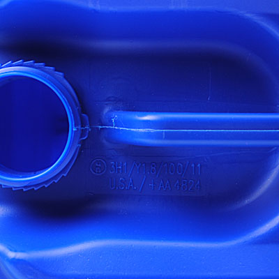 5GALLON BLUE HDPE TIGHTHEAD RECTANGULAR UN APPROVED PLASTIC DRUM - 70MM NECK-detail image