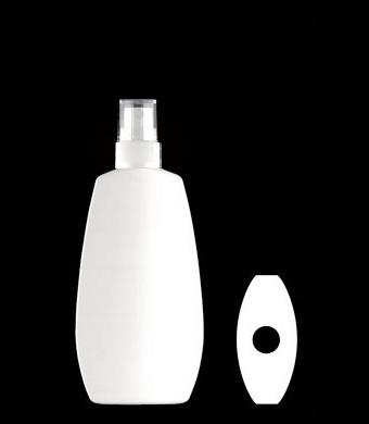 125ML FLAT OVAL HDPE WITH 20-410 NECK FINISH