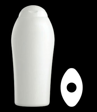 600ML EVOLUTION OVAL HDPE WITH 21MM NECK