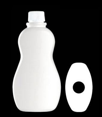 500ML CELLO OVAL HDPE WITH 28-410 NECK FINISH