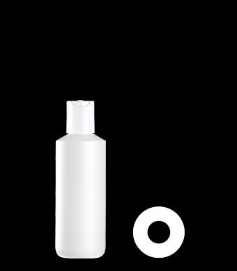 200ML SHORT TUBULAR ROUND HDPE WITH 24-410 NECK FINISH