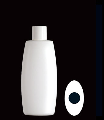 200ML VOGUE SCREW NECK OVAL HDPE WITH 24-415 NECK FINISH