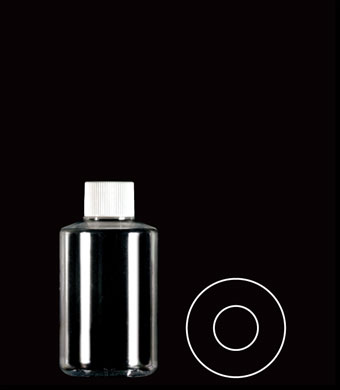250ML SHORT TUBULAR ROUND PETG WITH 28-410 NECK FINISH
