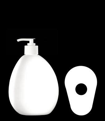300ML PEBBLE OVAL HDPE WITH 28-410 NECK FINISH
