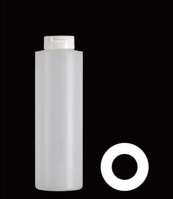 500ML TUBULAR ROUND HDPE WITH 38MM NECK