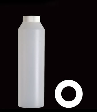 500ML TUBULAR ROUND HDPE WITH 38MM NECK