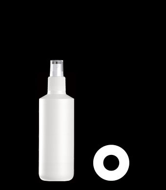 200ML SHORT TUBULAR ROUND HDPE WITH 22-415 NECK FINISH
