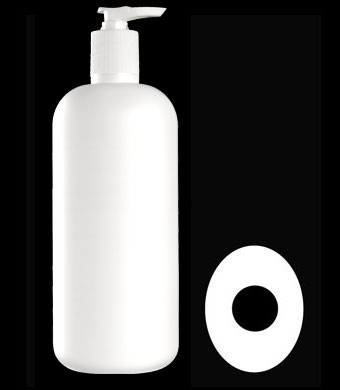 600ML ALPHA OVAL HDPE WITH 28-415 NECK FINISH