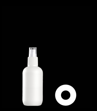 150ML BOSTON ROUND HDPE WITH 22-415 NECK FINISH