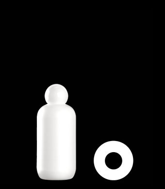 200ML BOSTON ROUND HDPE WITH 24-410 NECK FINISH