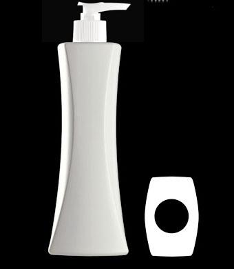 300ML SVELTE WAISTED RECTANGULAR HDPE WITH 24-410 NECK FINISH