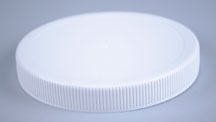 110MM WHITE RIB SIDE / MATTE TOP PP CONTINUOUS THREAD (CT) CAP