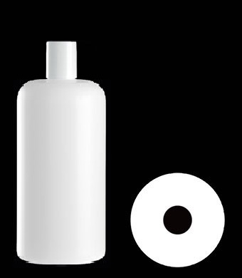 1000ML FLAT BASED BOSTON ROUND HDPE WITH 28MM NECK