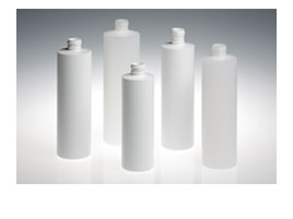 8OZ WHITE PERSONAL CARE CYLINDER HDPE WITH 24-415 NECK FINISH